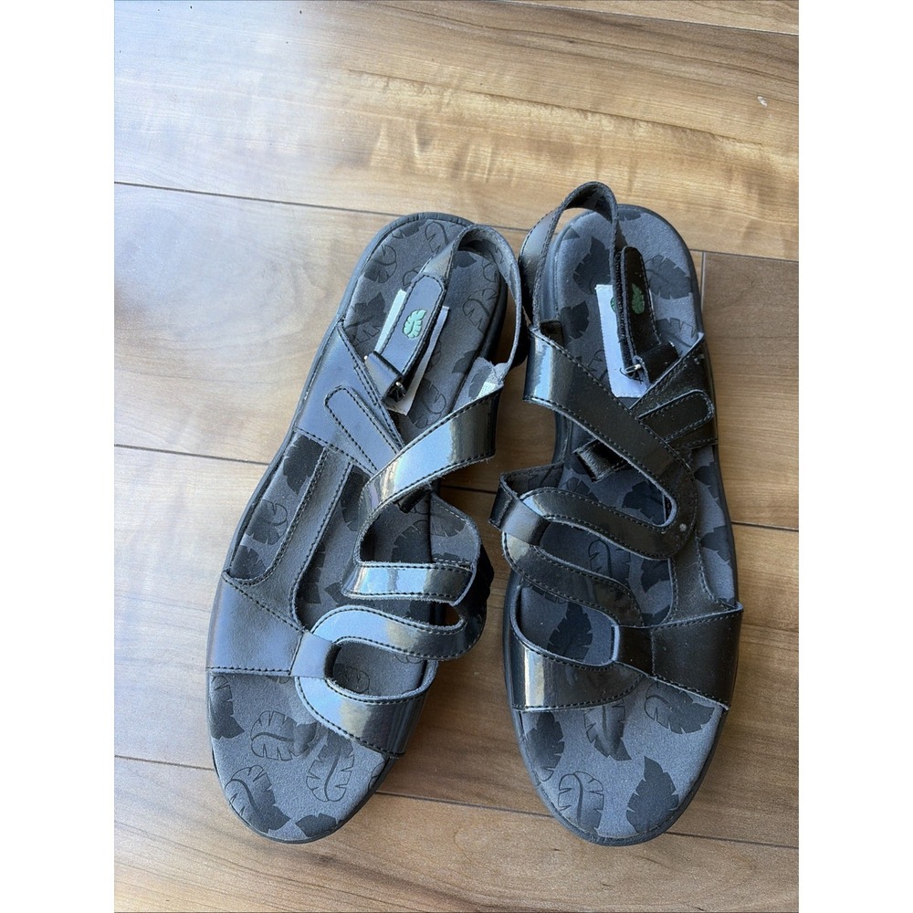 Greenleaf Spike Sandal Womens Size 10 Black Leather Golf Cleat Strappy Sporty